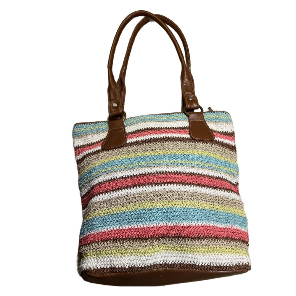 Bohemian Style Multicolored Handbag Zipper Closure - image 1